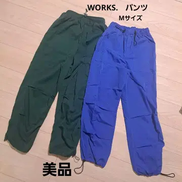 WORKS. 워크 팬츠 M 사이즈 짙은 녹색과 파랑