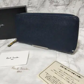 [ 인기 ] Paul Smith 네이비 장지갑