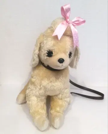 MILK 토이 푸들 봉제 인형 숄더백 BIG 강아지 빈티지