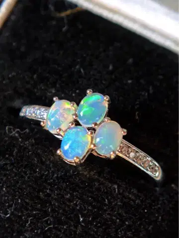 미니 오벌 1알 오팔 반지