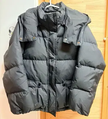 멜랑주 melange 다운 자켓 블랙