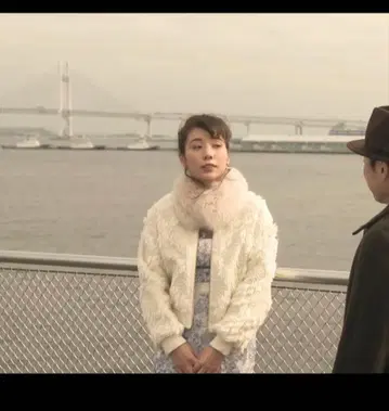 GRACE CONTINENTAL 나카 리이사 착용 퍼 트위드 자켓 코트