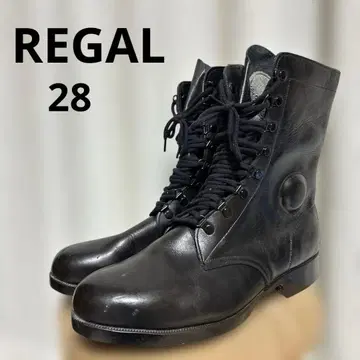 28 리갈 프로페셔널 기어 작업화 블랙 가죽 블랙 부츠