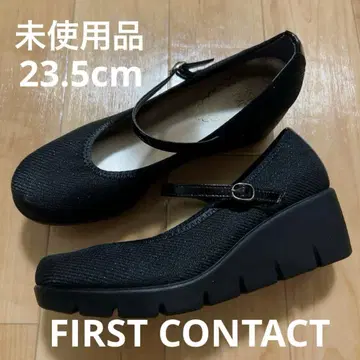 미사용품 퍼스트 콘택트 웨지솔 스트랩 일본제 펌프스