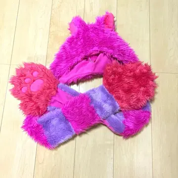 디즈니 체셔 고양이 머플러 캡