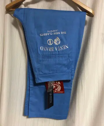 미사용 새상품 NESTA BRAND 네스타 워크 팬츠 스카이블루 파랑