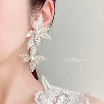 lilly.a 웨딩 귀걸이 펄 A.B.ELLE 풍