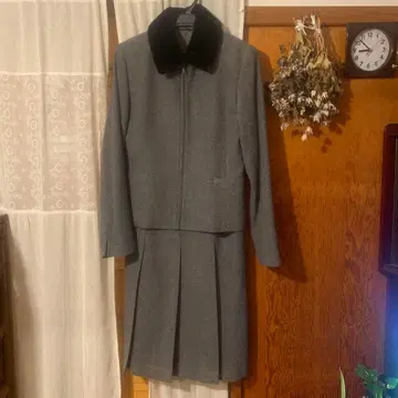 COMME CA DU MODE 그레이 스커트 수트