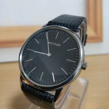 UNTITLED 언타이틀 남성용 쿼츠 드레스 워치 배터리 포함 작동품