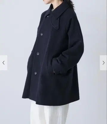 택 포함 새상품 카구레 울 싱글 P코트 어반 리서치 도어스