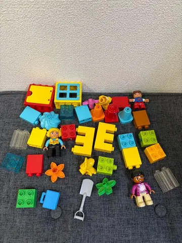 레고 블록 세트 다색 인형 2개