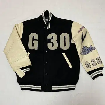 GOODENOUGH 굿이너프 GDEH 라스트 블랙 바시티 자켓