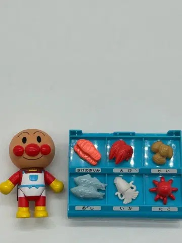 호빵맨 피규어와 생선 가게 세트
