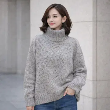 새상품급 할리 오브 스코틀랜드 터틀넥 하이넥 100% 울