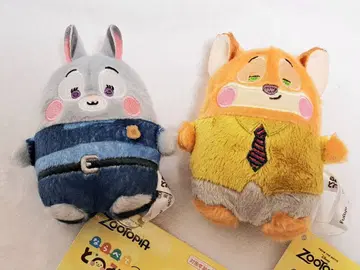 디즈니 나란히 두근두근 프렌즈 주토피아 닉 주디 봉제 인형