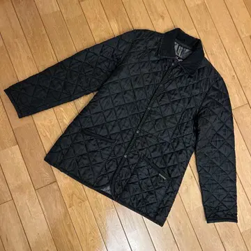 라벤햄 퀼팅 자켓 블랙 코듀로이 옷깃 S 사이즈