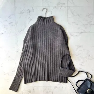 FRAMeWORK 프레임워크 와이드 리브 스탠드 풀오버 루즈핏