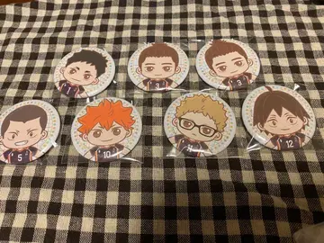 하이큐 럭키 쿠지 캔뱃지 세트