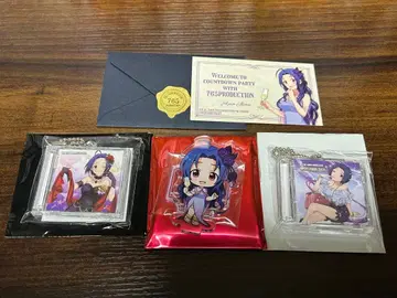 아이돌 마스터 미우라 아즈사 키링 미니 아크릴 스탠드 초대장 카드