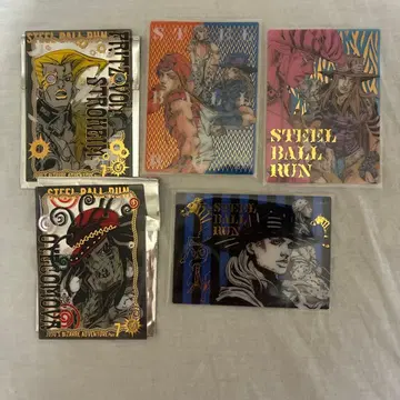 죠죠 캐러밴 금박 클리어 카드 컬렉션 5장 세트