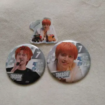 초특급 영화 RE:VE 타카시 랜덤 캔뱃지 2개 세트 스티커