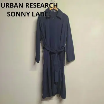 어반 리서치 서니 라벨 라이트 아우터 겉옷 트렌치코트 코트 네이비