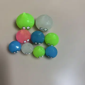 드래곤 퀘스트 레트로 남코 프라이스 형광 슬라임 9개 세트 2