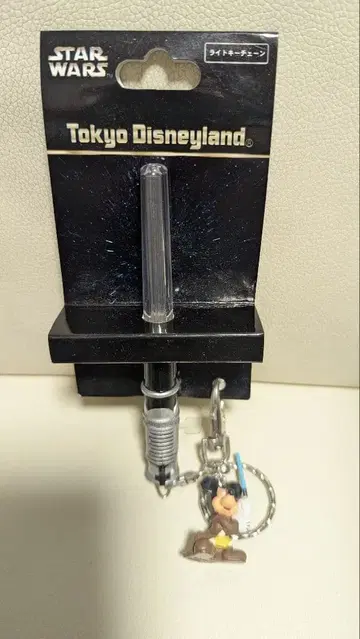 새상품 디즈니 스타 워즈 미키 라이트 키체인 라이트세이버