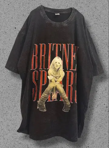 [ 초레어 ] 브리트니 스피어스 T셔츠 2XL 그레이 미국 잡화