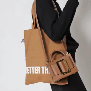 미사용 새상품 Deuxieme Classe BTN Tote Bag 카멜