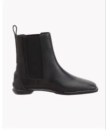 새상품급 Shisei Square 가죽 사이드 고어 부츠