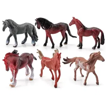 세계적인 명마 세트 B (6개) 미니어처 모델 BL-1075