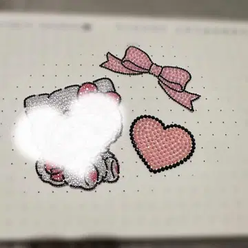 부채 데코 부품