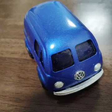 희귀 Volkswagen 밴형 미니카 파랑