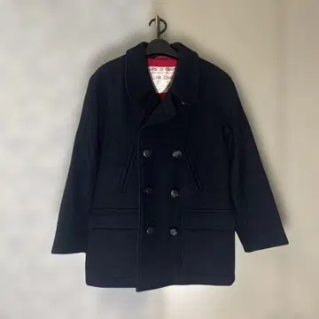 SINA COVA 피 코트 울 네이비