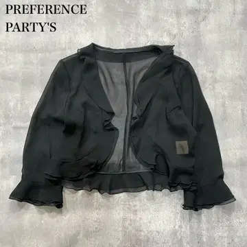 프리페렌스 파티즈 [ M ] 볼레로 상의 숏 기장 프릴 시어