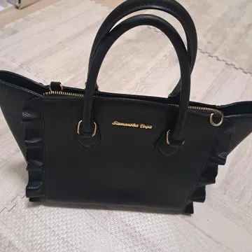 사만사 베가 블랙 핸드백 프릴
