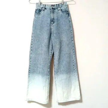 RETRO GALLERY 데님 팬츠 하이웨스트 와이드 실루엣