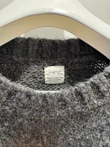 [새상품급] ungrid 레이스업 디자인 루즈 니트 프리 사이즈