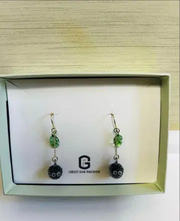 지브리 파크 한정판 HARIO 귀걸이/쿠로스케