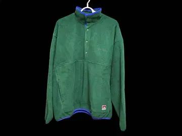 BEN DAVIS 플리스 자켓 하프 지퍼 스냅 T XL 그린