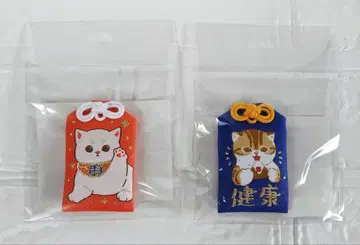 mofusand 금전운 부적 & 건강 부적 세트 모프 샌드