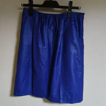 UNITED ARROWS 파랑 미디 스커트 38