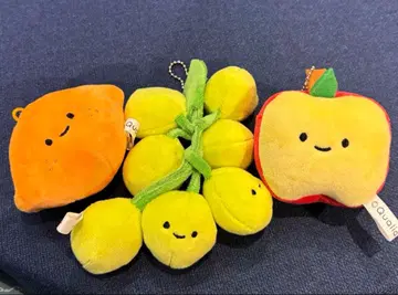 닛코리노 후르츠 봉제 인형 프라이스 샤인머스캣 레몬 사과