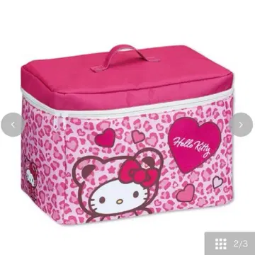 [미개봉 새상품] 아베일 헬로키티 레오파드 무늬 수납 박스