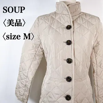 [ 새상품급 ] SOUP 수프 실루엣 솜 퀼팅 자켓 월드