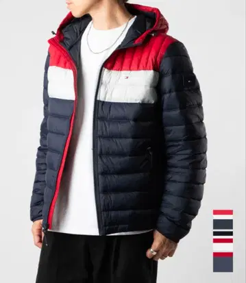 Tommy Hilfiger 패딩 자켓 트리코롤 컬러 L 사이즈