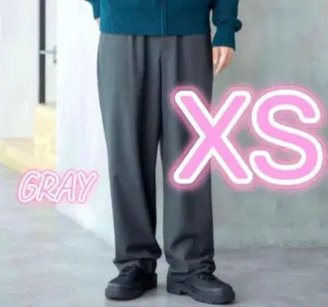 25AW 새상품 유니클로 C 이지 와이드 테이퍼드 팬츠 다크 그레이 XS