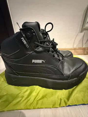 PUMA PURETEX 블랙 하이컷 스니커즈