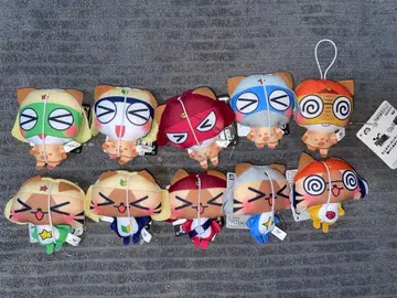 몬스터 헌터 x 개구리 중사 케로로 봉제 인형 참 컴플리트 세트 10점